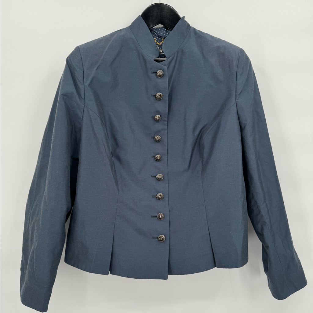Mothwurf Austrian Couture Traditional Blazer Beautiful Blue Size 46 Euc
